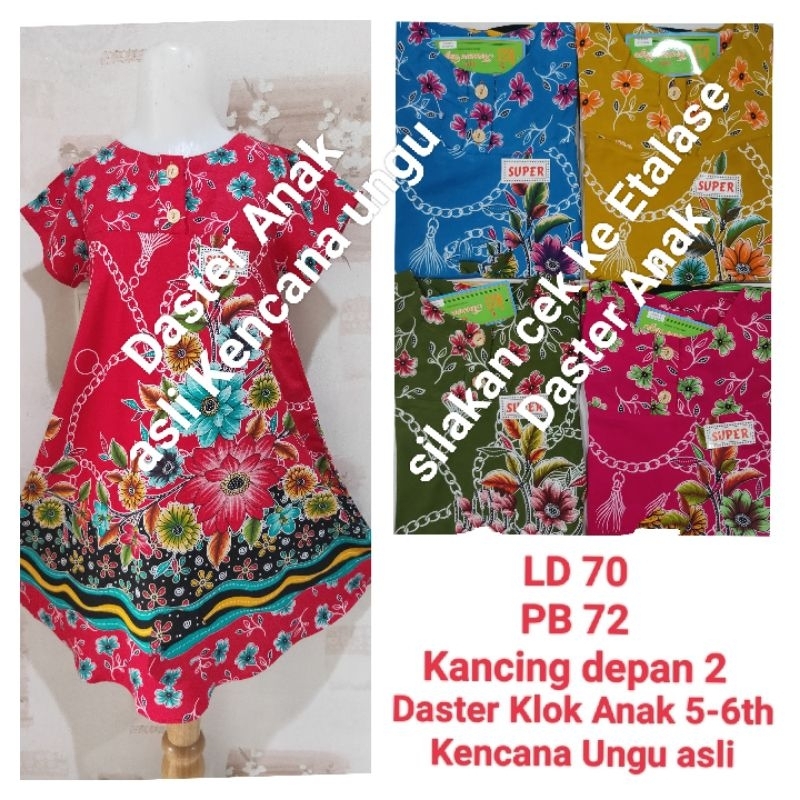 Stelan Kulot Kencana Ungu Celana 3/4 Label merah