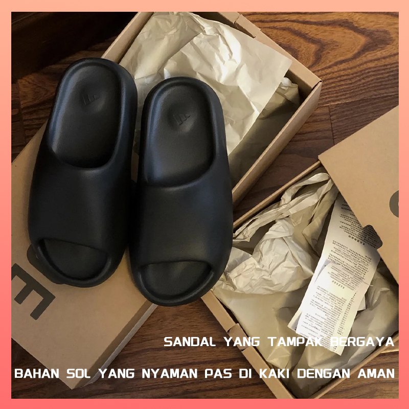 Sandal Yeezy Sandal Selop Wanita EVA Empuk Import Terbaru Sandal Slide Wanita Jelly Di Luar Ruangan Sandal Slop Wanita Karet Dewasa Size 35-40