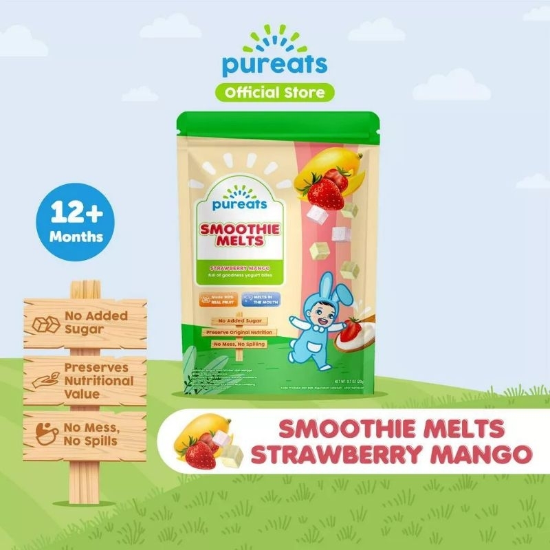 Pureats Baby Smoothie Melt Yogurt Snack Yoghurt MPASI Bayi