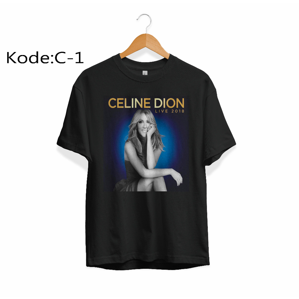 Kaos Celine Dion T shirt Musik