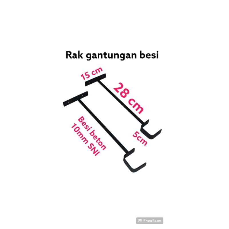 rak gantungan besi rak baju rak siku