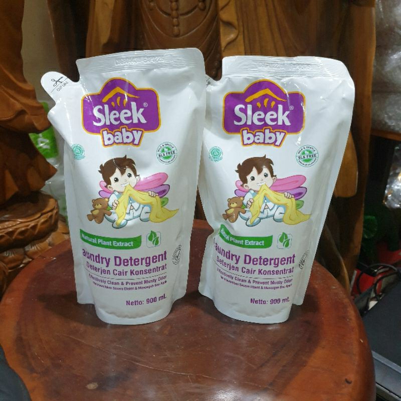 SLEEK 900 ml BABY LAUNDRY DITERGENT  PEMBERSIH PAKAIAN BAYI