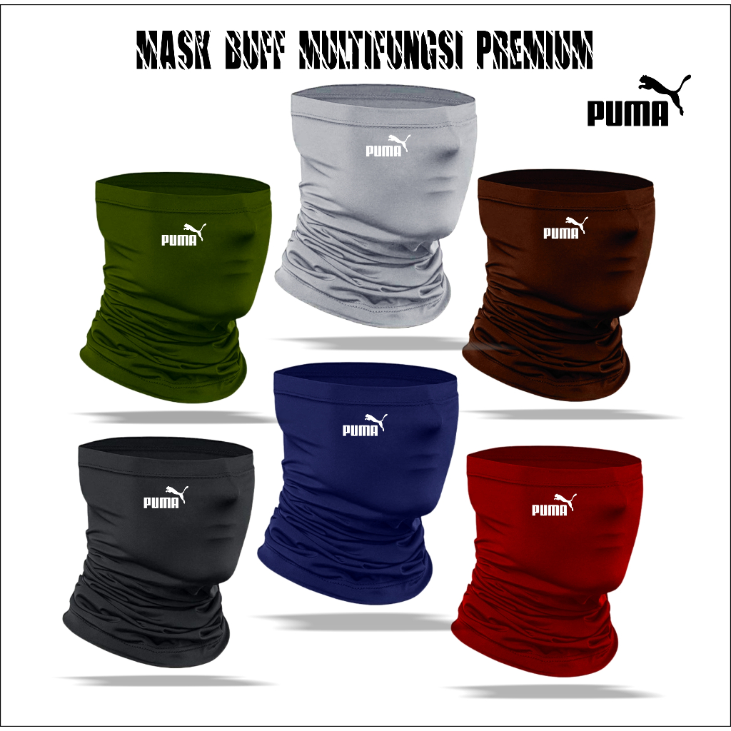 Masker Buff Bandana Multifungsi Pengendara Motor Anti debu tumbrl Puma