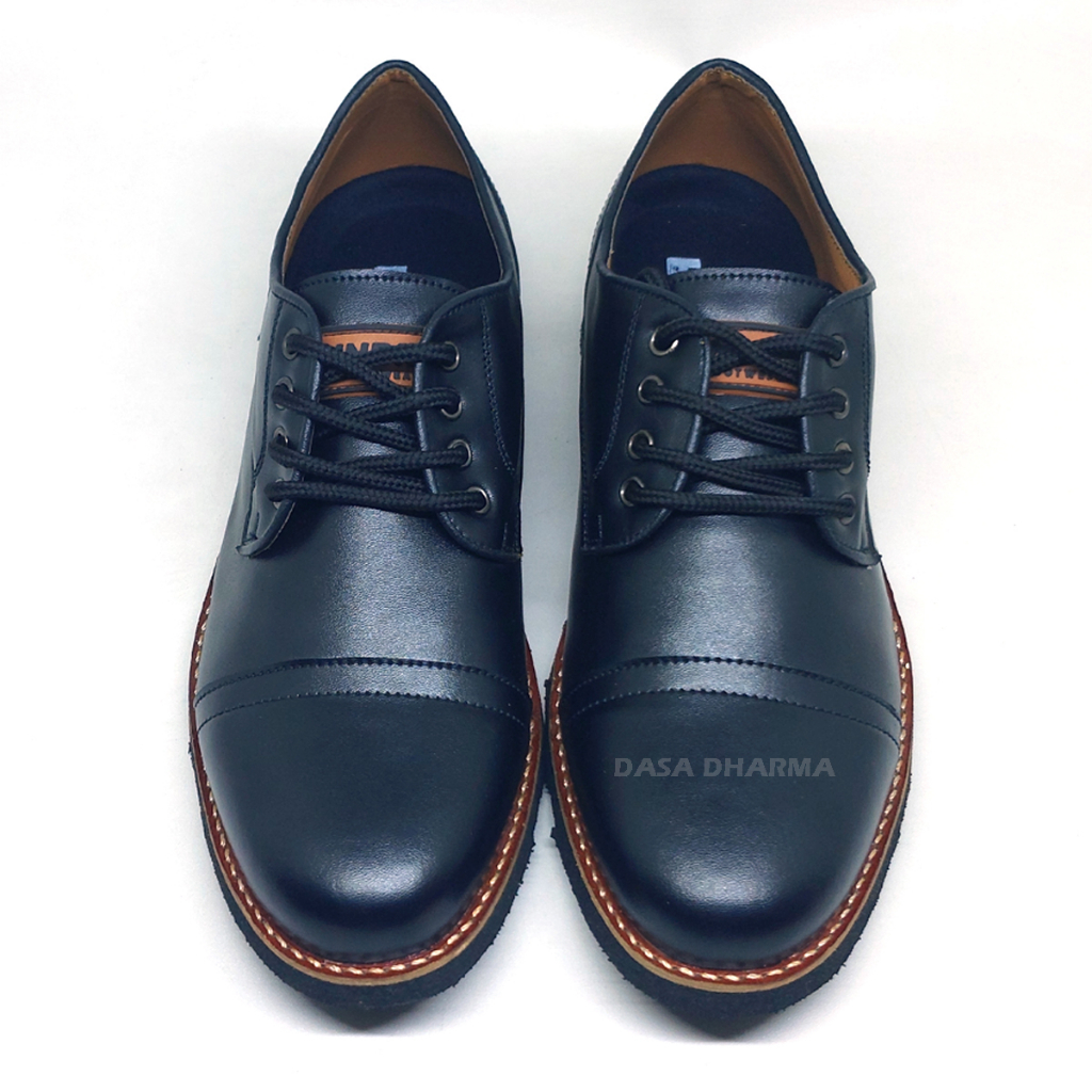 HNDRK Oxford Sepatu Pantofel Pria Pantofel Hitam Pria Sepatu Pantopel Fantofel Kasual Formal Kerja Tali Pendek