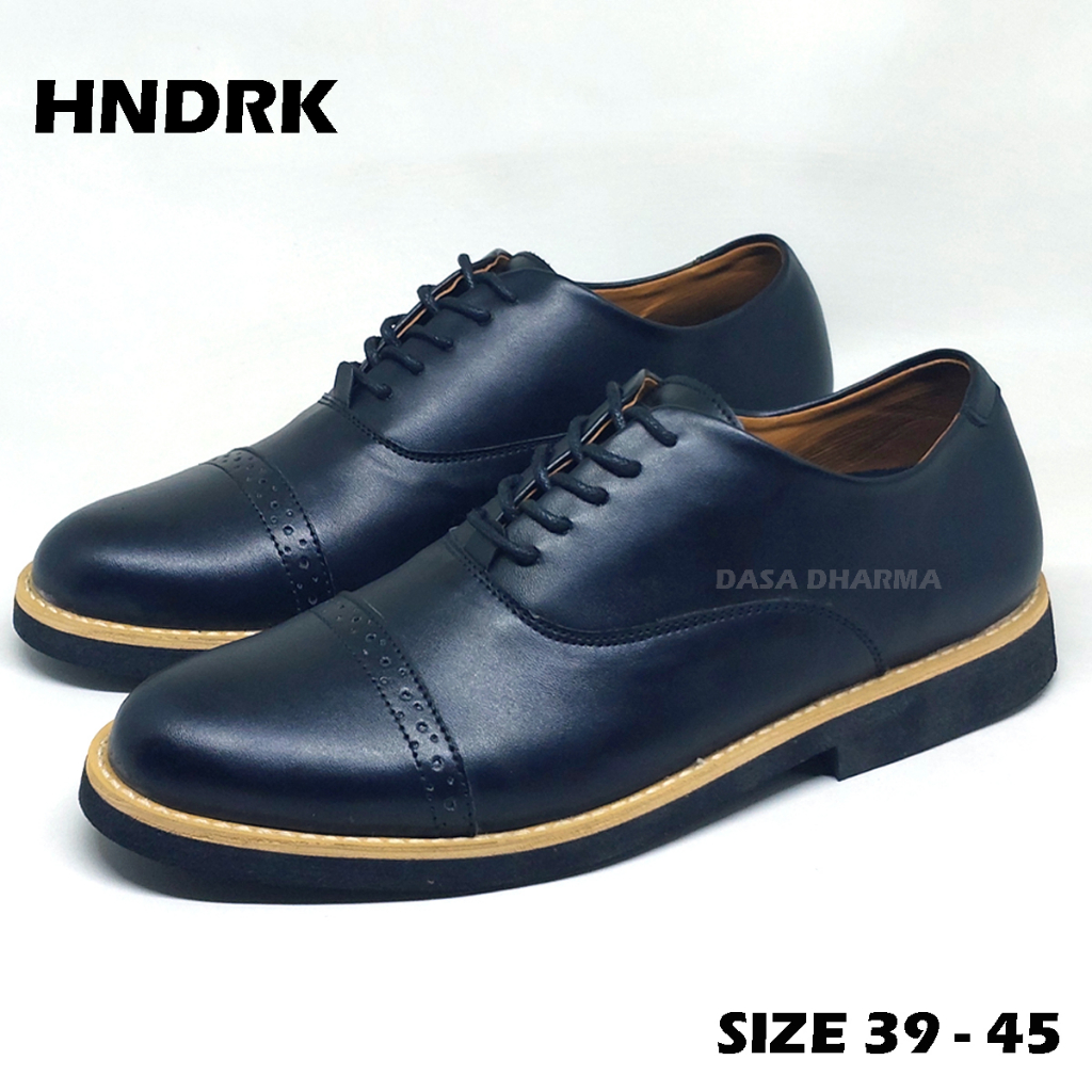 HNDRK Oxford Sepatu Pantofel Pria Pantofel Hitam Pria Sepatu Pantopel Fantofel Kasual Formal Kerja