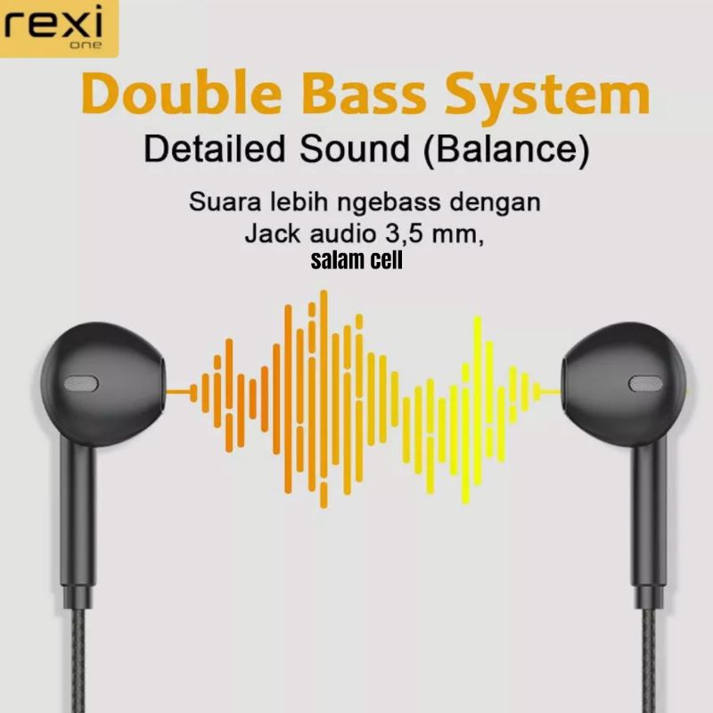 Headset REXI AS-03K Double Bass 3D Stereo Sound Original