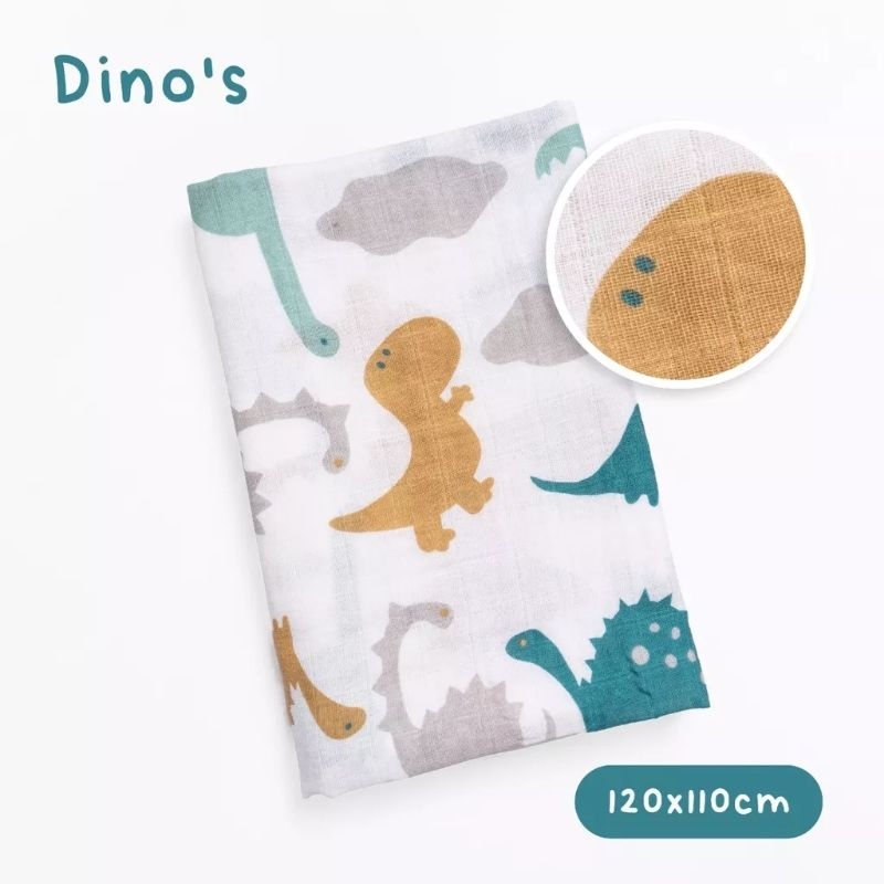 bedong bayi muslin swaddle me / selimut bayi muslin