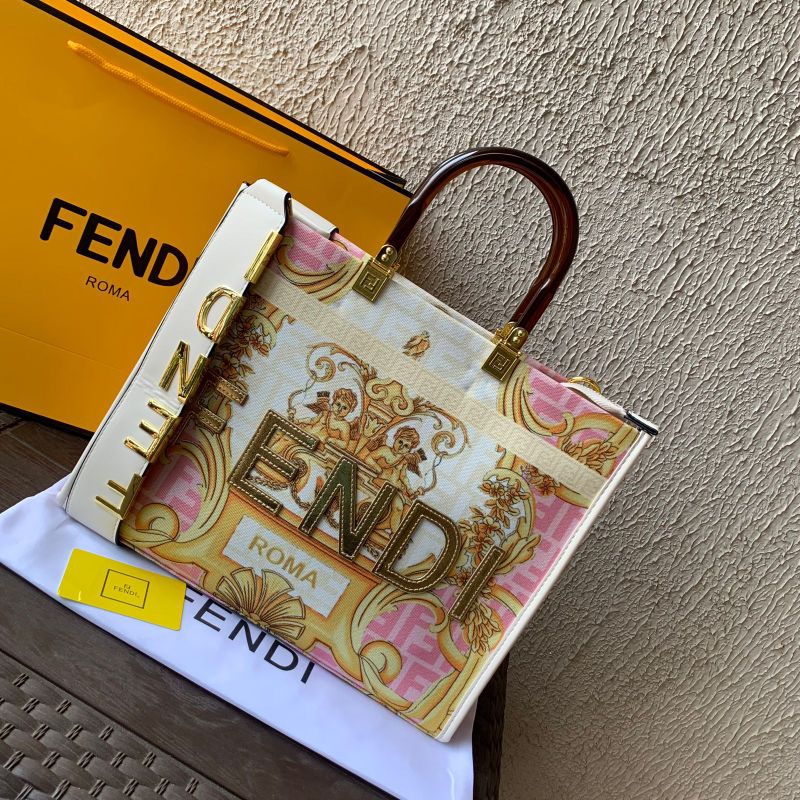 TAS TOTE BAG FENDI SUNSHINE FENDACE PREMIUM FREE BOX + SERTIFIKAT