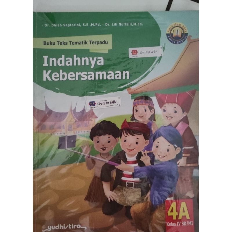 Tematik Yudhistira kelas 4 seri A