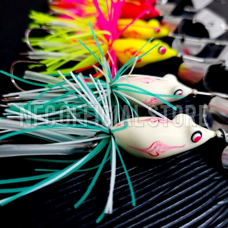 Mini slatter Buzz bait Slash bait Single 8 gram &amp; Double Propeller 11,5 gram Umpan casting Gabus dan Toman