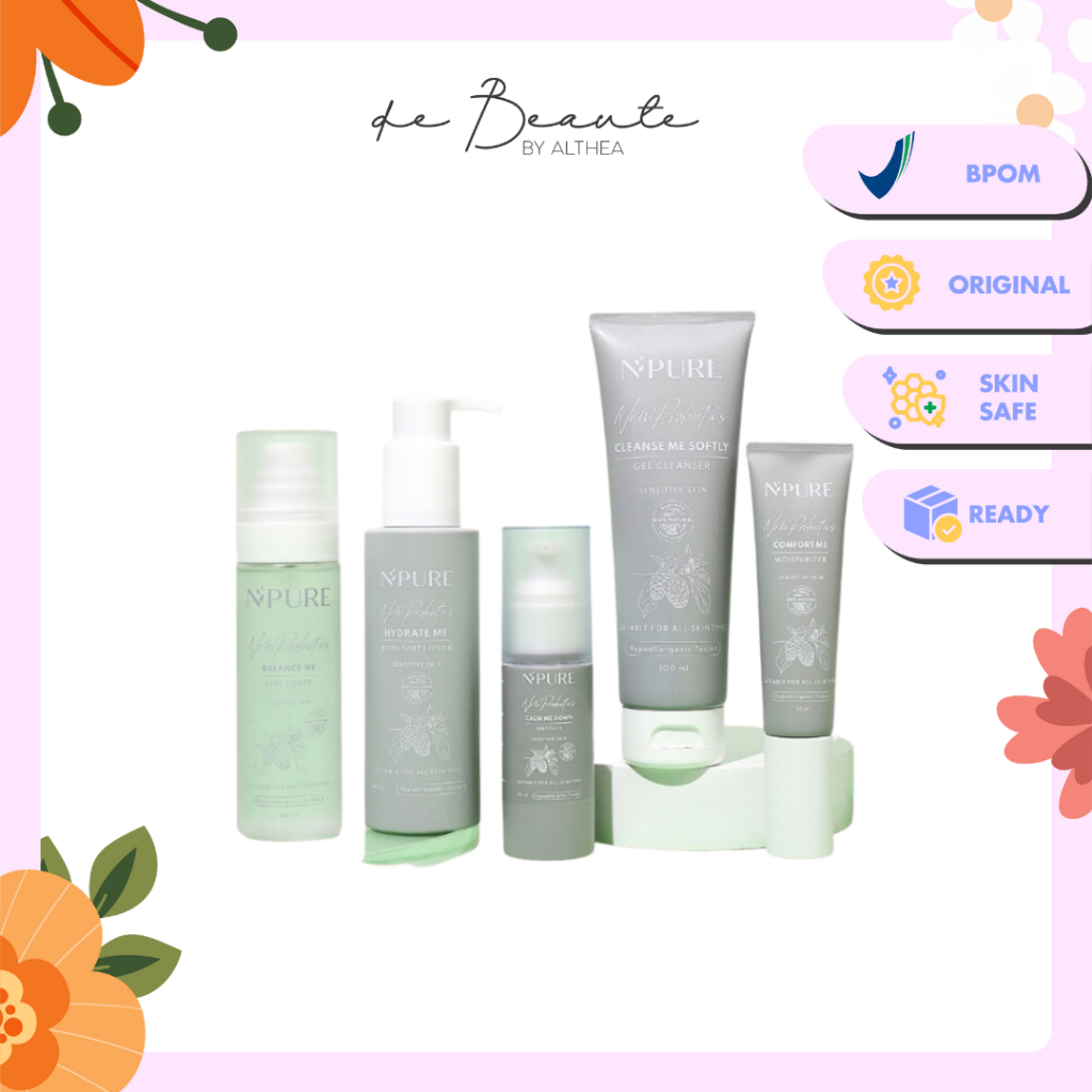 NPURE Noni Probiotic Series - Cleanse Me Face Wash 50ml 100ml | Balance Me Toner 80ml | Calm Me Down Ampoule 30ml | Comfort Me Moist 30ml | Hydrate Me Body Lotion 80ml