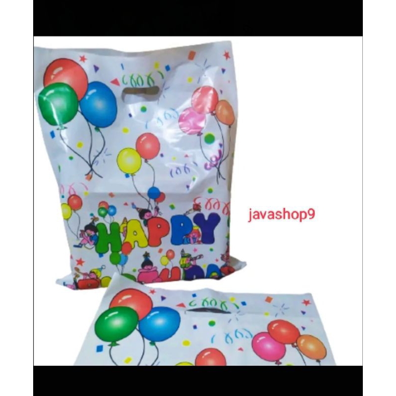 

(10pcs) Plastik Snack motif Ulang tahun souvenir Happy Birthday