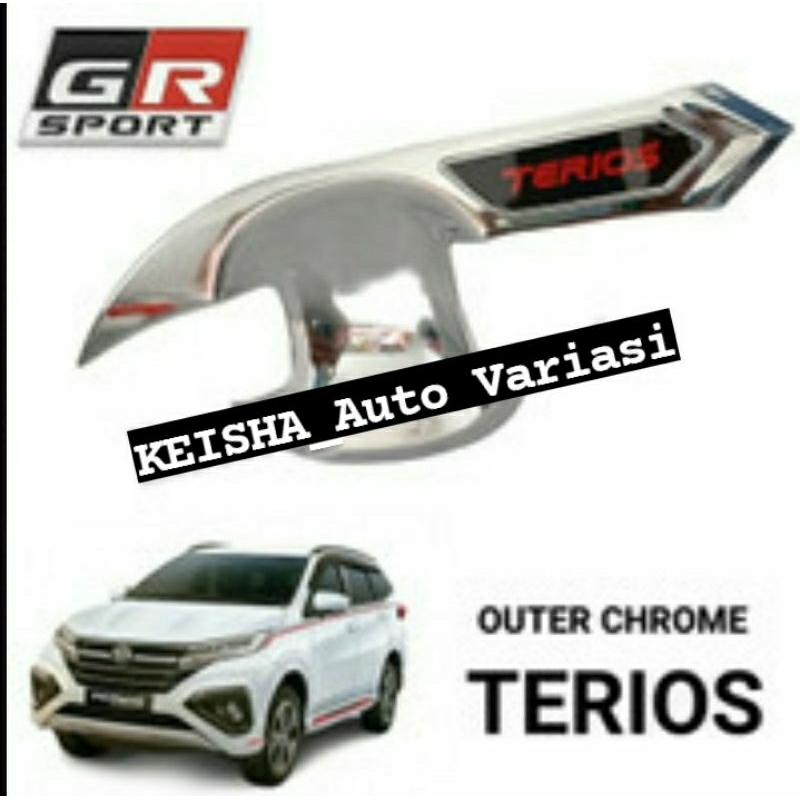 Daihatsu Terios Outer Mangkok Handle Pintu Chrome All New Terios 2018-2022
