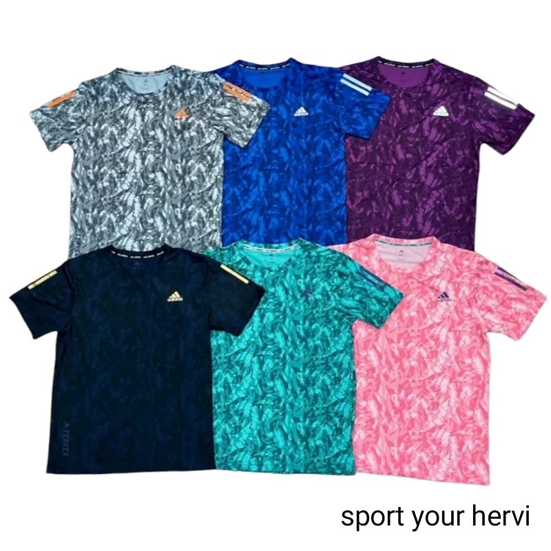 kaos pria import gym running olahraga