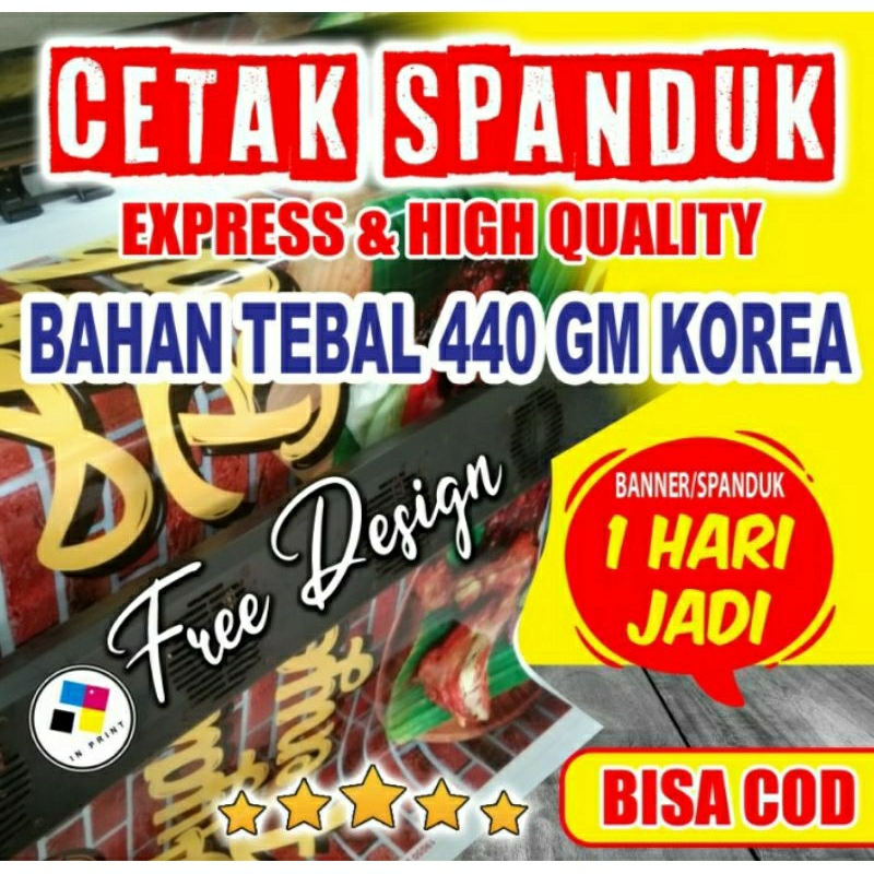cetak spanduk bahan tebal 440 | spanduk bahan korea 440