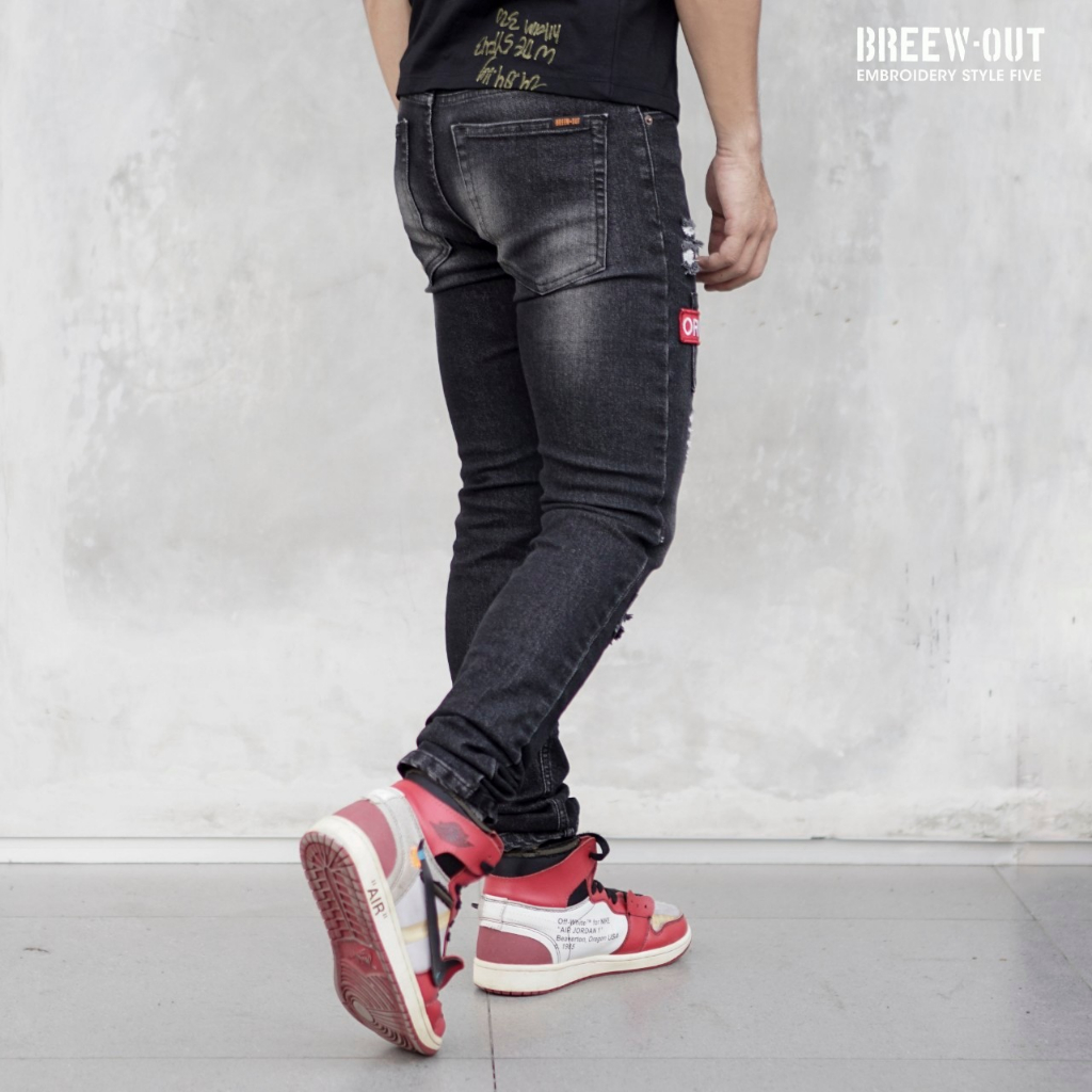 celana jeans pria sobek lutut / jeans sobek ripped pria / jeans sobek lutut pria / jeans pria sobek / jeans ripped pria slimfit