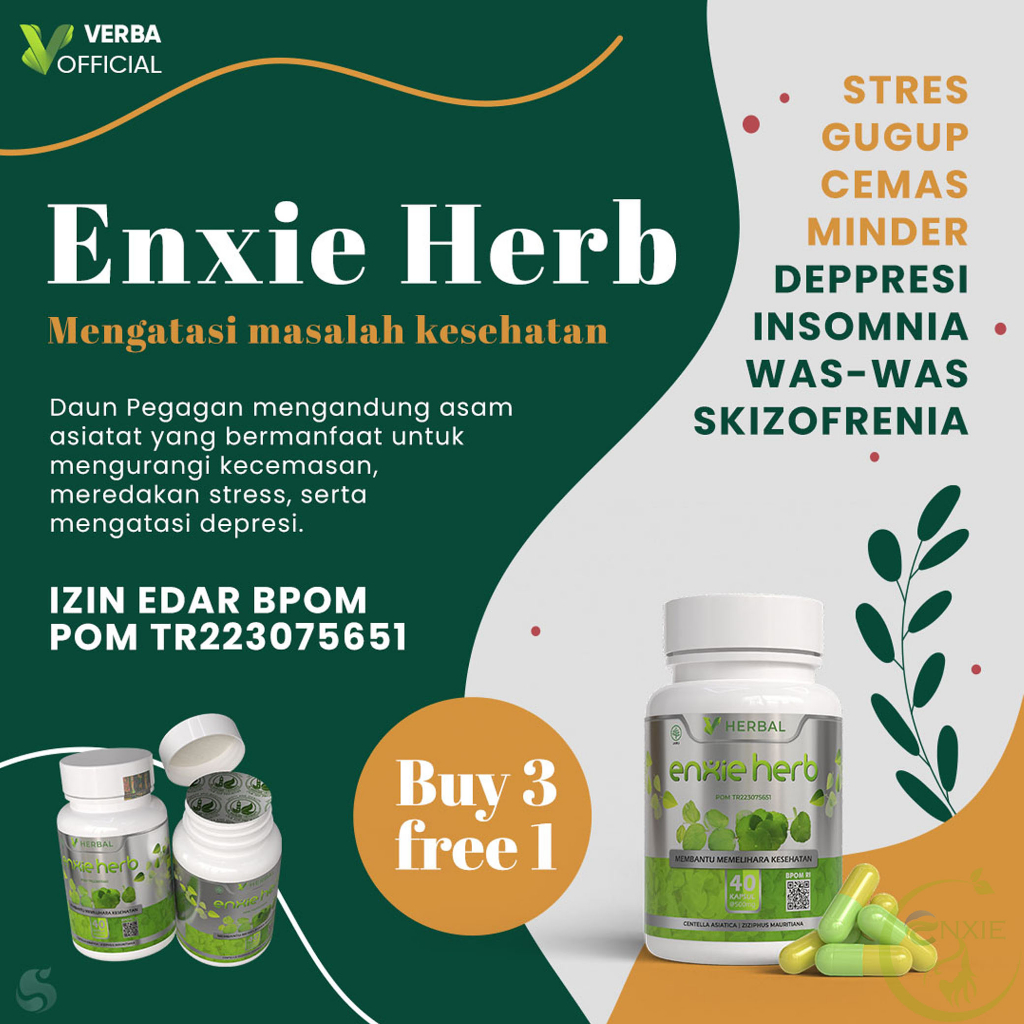 OBAT ANXIETY HERBAL PENENANG ATASI GANGGUAN KECEMASAN BERLEBIH