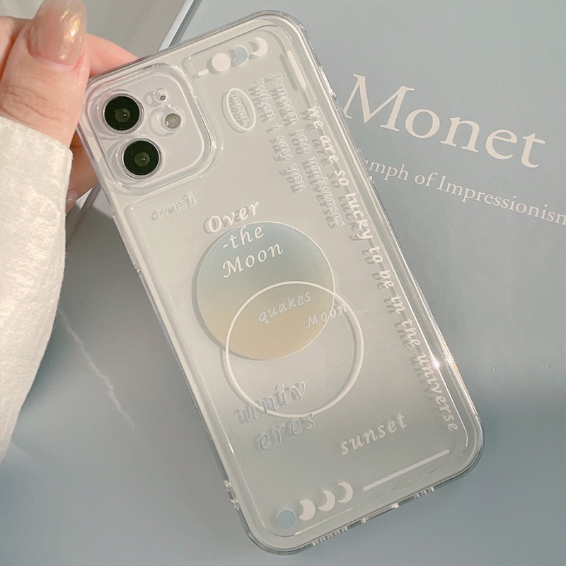 NEW! Soft Case Clear The Moon Lens Cover iPhone For 12 11 Pro Max X Xr Xs Max 7Plus 8Plus 7 8