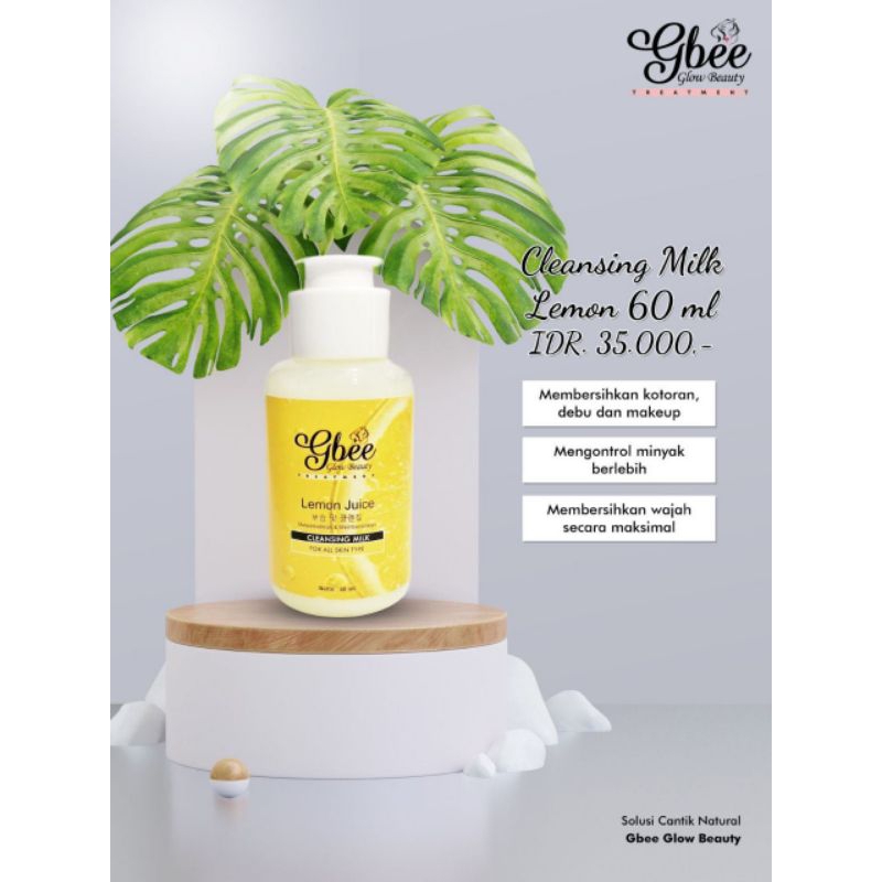 Miffglow - GBEE GLOW BEAUTY SET CLEANSING LEMON JUICE , CELANSER LEMON JUICE TONER LEMON JUICE BPOM