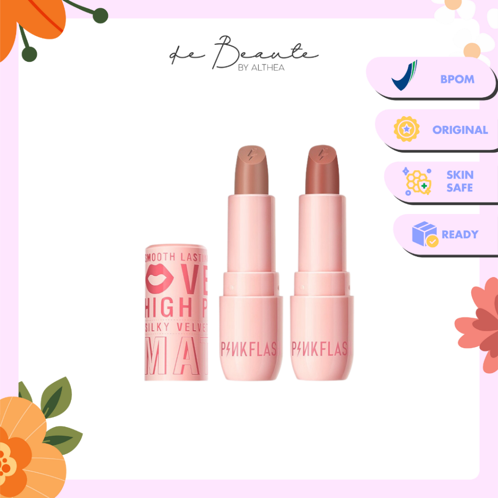 Pinkflash PinkCover Cover Girl Velvet Matte Cream Lipstick High Pigment Lasting Silky Soft Smooth Creamy Not Dry