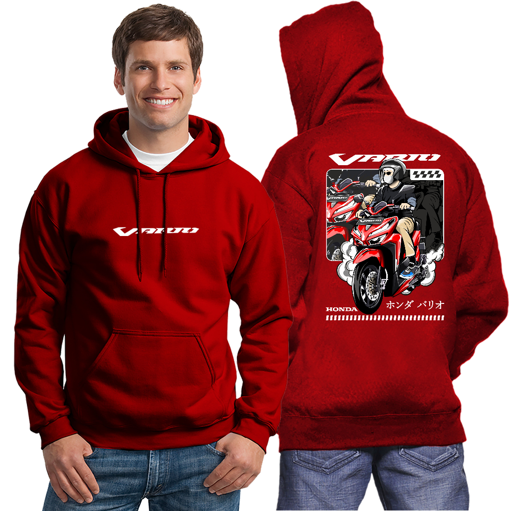 SWEATER HONDA VARIO 160 HOODIE COTTON FLEECE TEBAL JAKET MOTOR