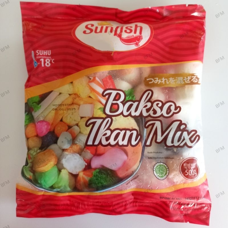 

Sunfish Bakso Ikan Mix 500 Gr