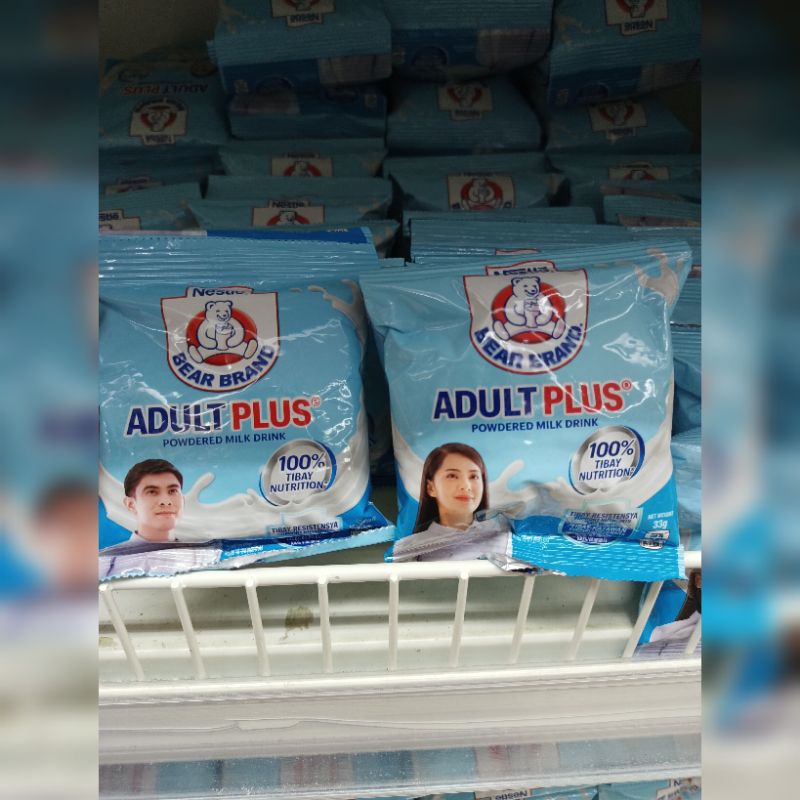 

Susu Beruang Bubuk BEAR BRAND ADULT PLUS // Sachet 33gram
