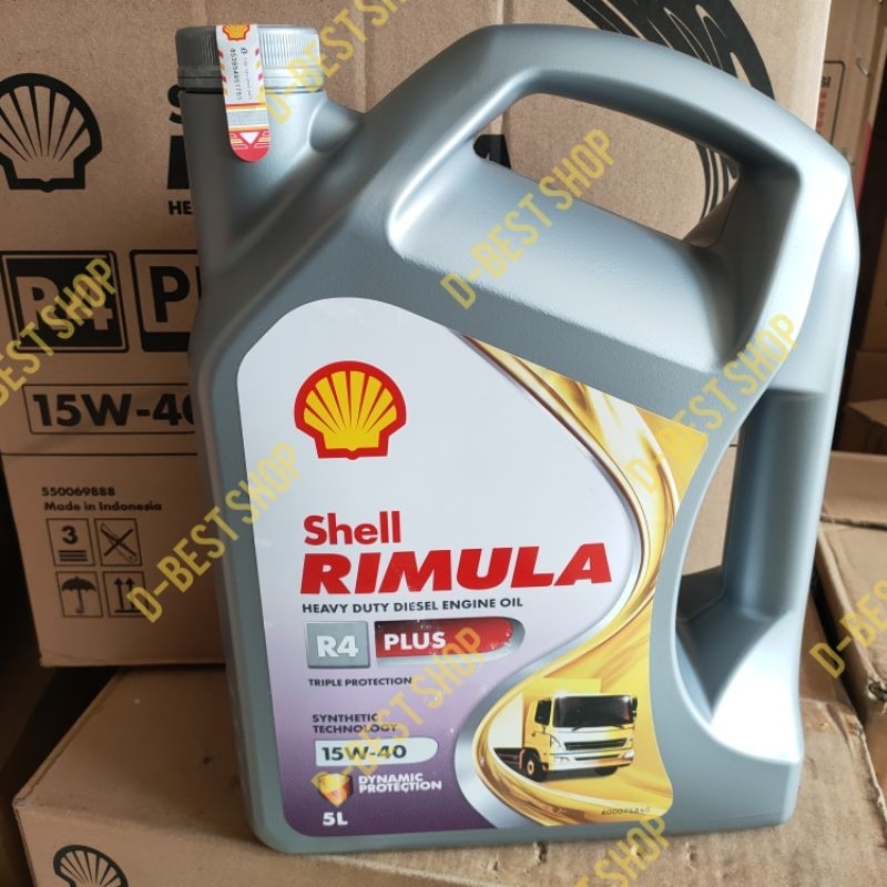 OLI Mobil DIESEL SHELL Rimula R4 PLUS 15W-40  - 5 LITER