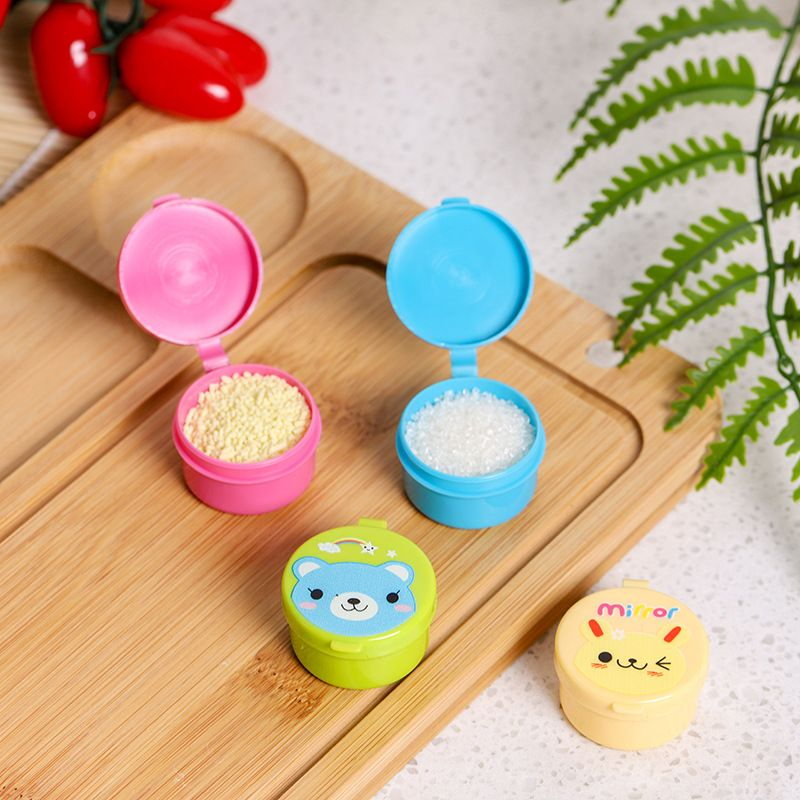 1 Pcs Tempat Bumbu Saos Kecap Mayo Bulat Mini untuk isian Lunch Box