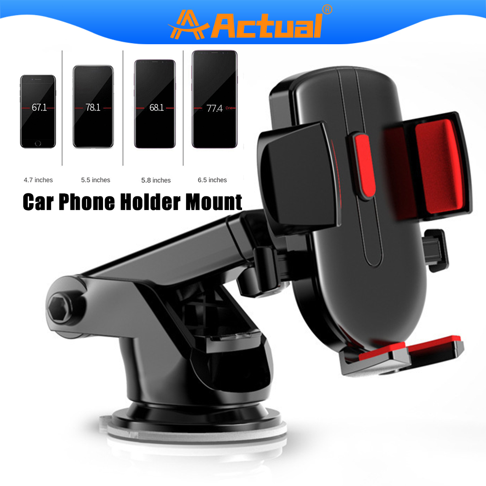 Car Phone Holder Actual 【COD】Universal Car Holder 360 Rotable For Smartphone Car Stand Holder untuk pemasangan di dashboar