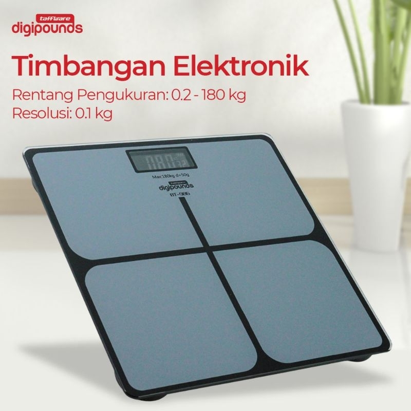 Timbangan Badan Kaca Digital Battery Version Maksimal 180Kg