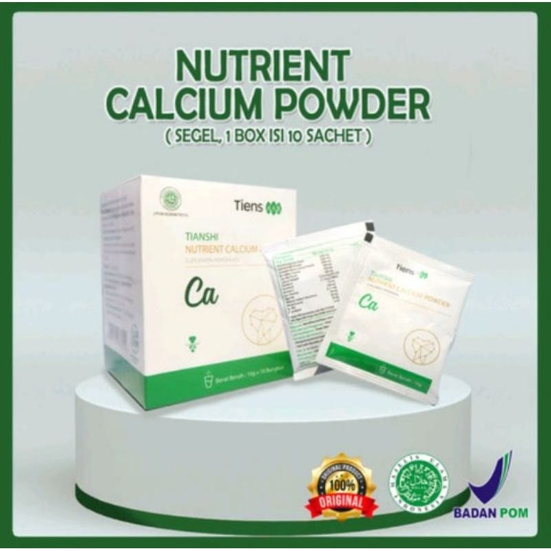 TIENSHI NUTRIENT CALCIUM POWDER/SUSU KALSIUM PENINGGI BADAN ISI 10 TERSEGEL