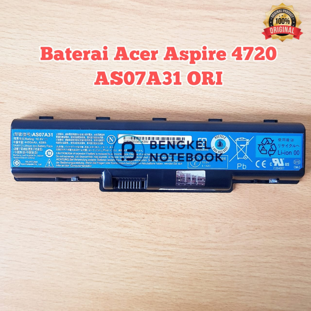 Baterai Acer Aspire 4720 4230 4310 4315 4930 4736 4330 4520 4530 4710 4715 4715Z 4920 AS07A31 AS07A32 AS07A41 AS07A42 ORIGINAL