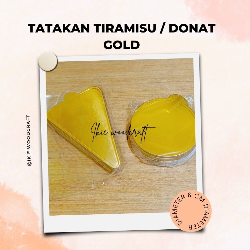 ALAS CAKE &amp; DONAT GOLD BULAT - ISI 25 PCS