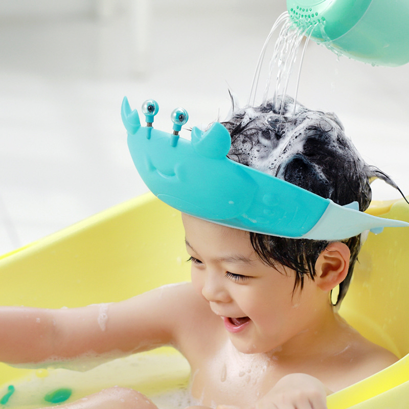 Premium Topi Keramas Anak Bayi Shower Caps Bahan TPE + PP / Topi Mandi Bayi / Topi Pelindung Mata Bayi Saat Keramas Mandi