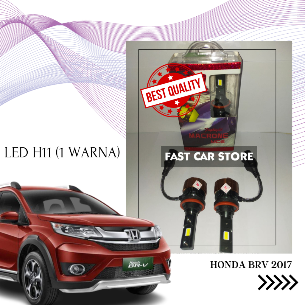 LED LAMPU HONDA BRV 2017 H11 (1 WARNA)