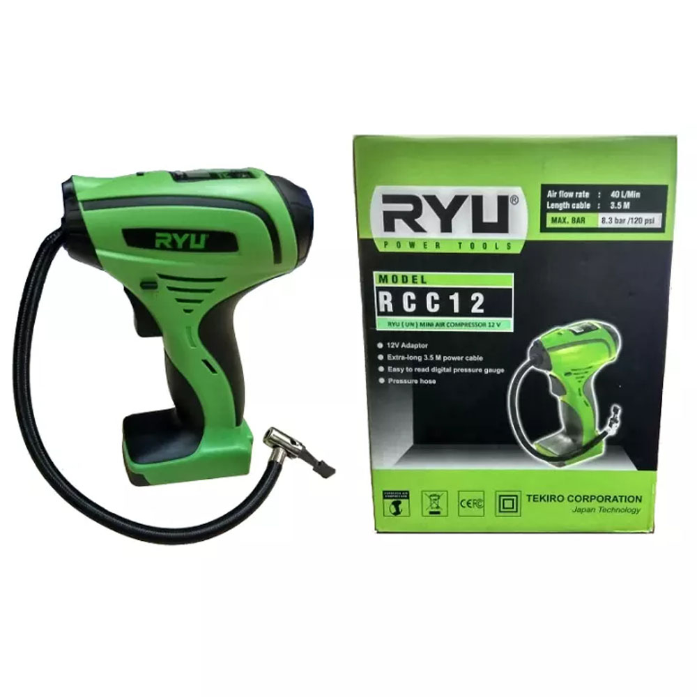 RYU RCC12 Mini air compressor 12V