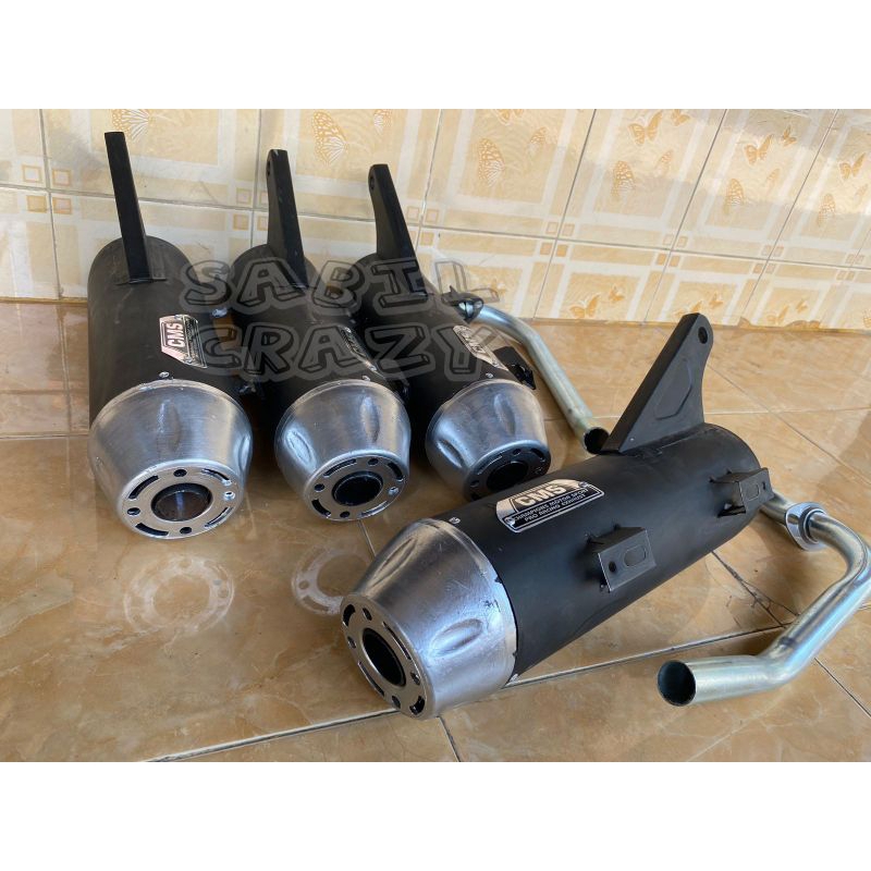 Knalpot copy CMS + end muffler Beat Vario Mio Scoopy PCX Nmax Aerox Lexi Fino spin Xeon Genio