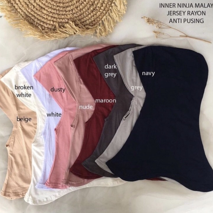 Ciput Ninja Non Resleting Inner Jilbab Ninja  Malay Kaos Jersey Premium Dalaman Kerudung Instan Cipu