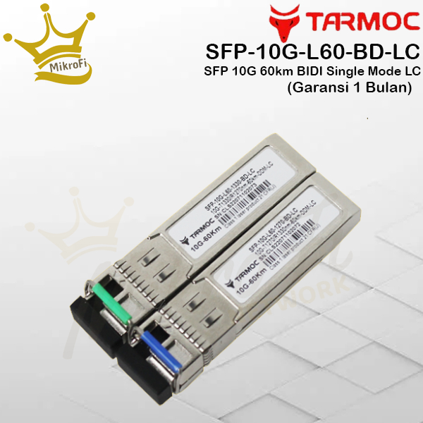 SFP+ 10G BIDI 60KM | SFP-10G-BD-60KM | Singlecore LC (Mikrobits, Mikrotik, Cisco Compatible)