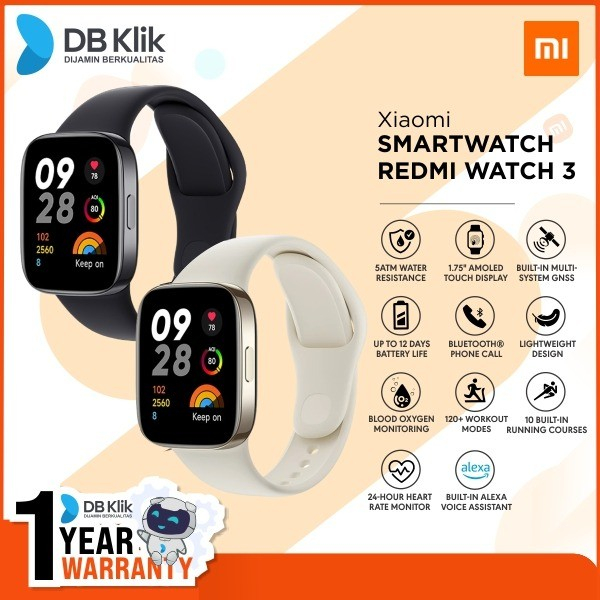 Smartwatch Xiaomi Redmi Watch 3 Amoled 1.75&quot; - Redmi Watch 3