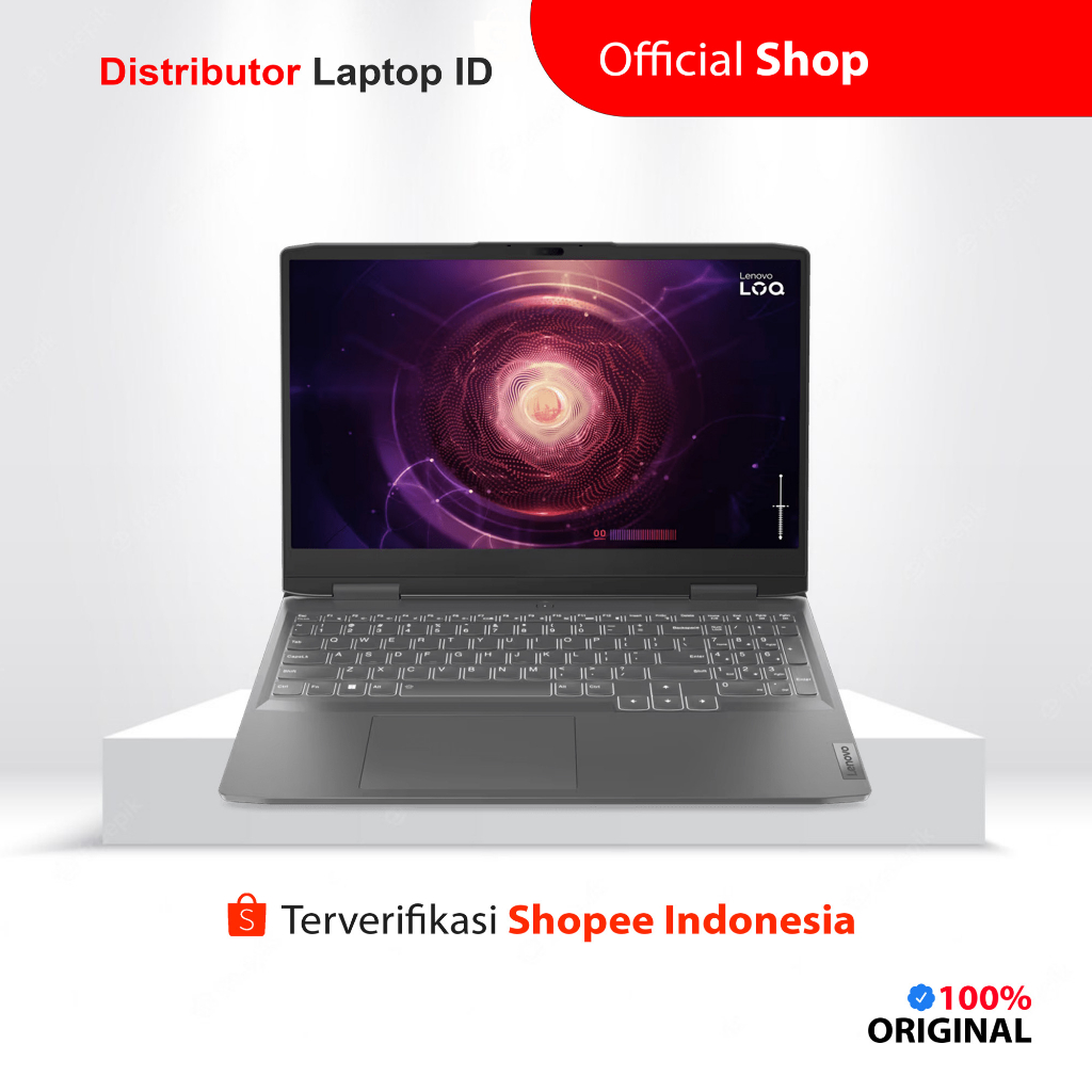 LAPTOP GAMING LENOVO LOQ 15APH8 / RYZEN 7 7840HS RTX 4050 / RAM 8GB 512GB SSD / 15 INCH WQHD IPS / WINDOWS 11 OHS - CICILAN 0%