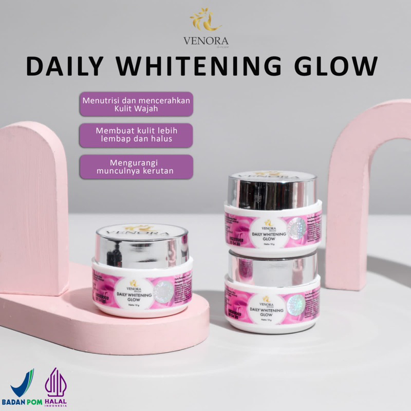 [READY] DAY CREAM VENORA CREAM SIANG BIKIN GLOWING BISA MELINDUNGI DARI GEJALA FLEK HITAM MENGOBATI FLEK BOPENG DAN KULIT KUSAM