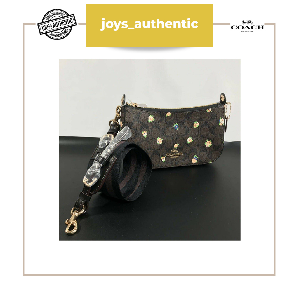 Tas Wanita Coach Jes Baguette Vintage Rose Party Multi Woman Bag Authentic Original