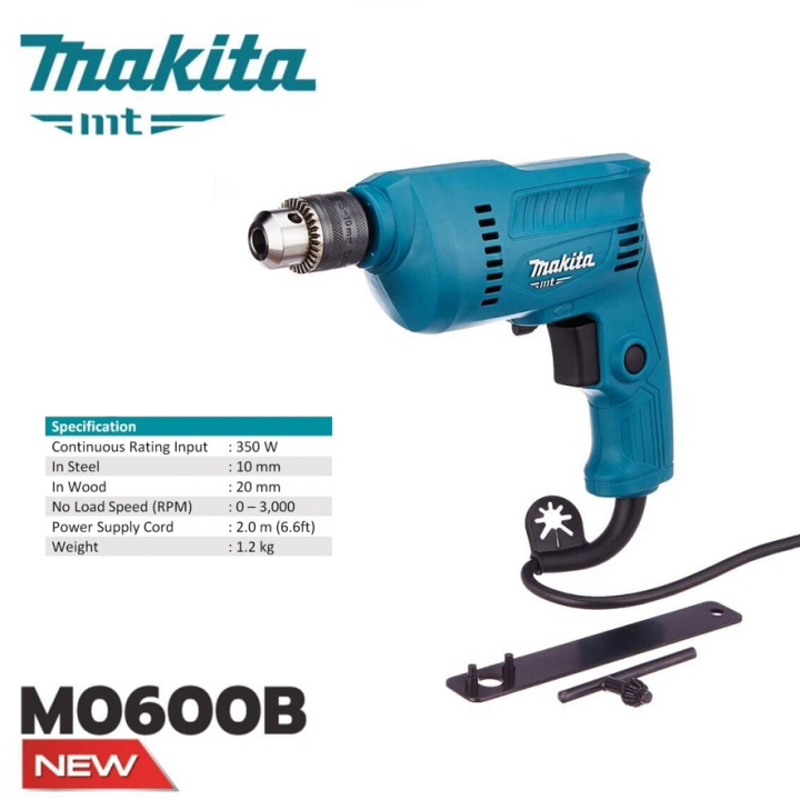 Mesin Bor Listrik 10mm MAKITA M0600B MAKTEC MT60 Mesin Bor Besi kayu Beton MT 60 Elektrik MAKITA