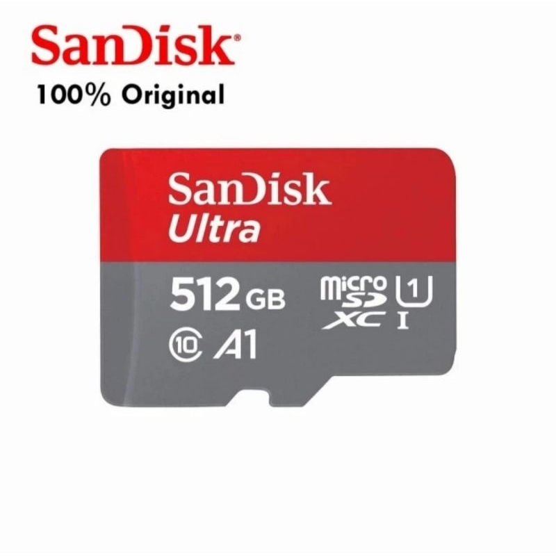 SANDISK MICROSD ULTRA 512GB 150MB/S CLASS 10 MICRO SD 512GB ORIGINAL