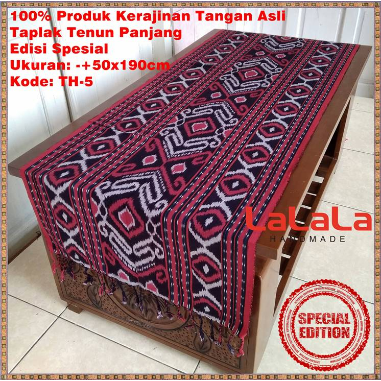 Taplak Meja Panjang Tenun Ikat Etnik Terbaru Table Cover Meja Makan Ruang Tamu Cafe Hotel