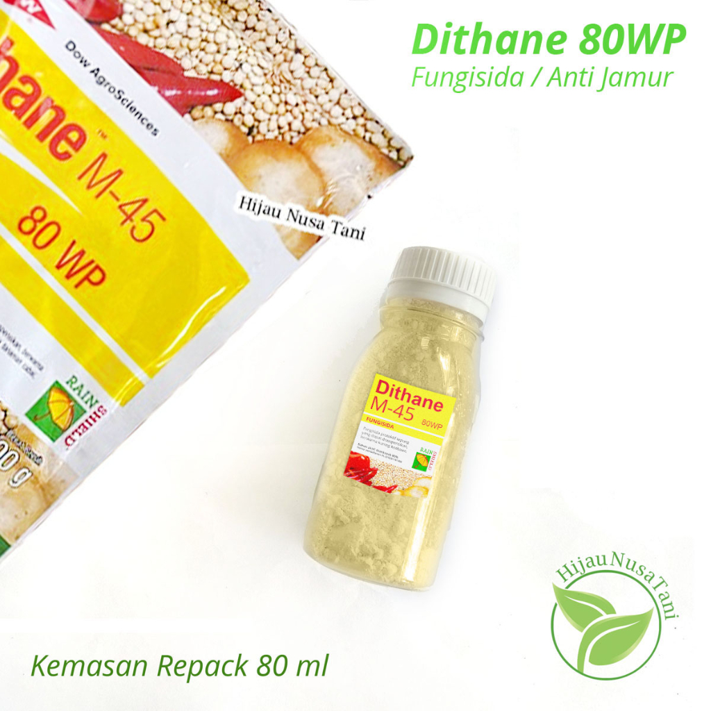 Fungisida DITHANE 80WP Repack - pestisida obat anti jamur tanaman kemasan kecil penyakit embun tepun