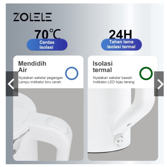 LISTRIK MULTIFUNGSI 1.7L/WATER HEATER TEA/DISPENSER POT AIR PANAS/THERMOS LISTRIK DIGITAL
