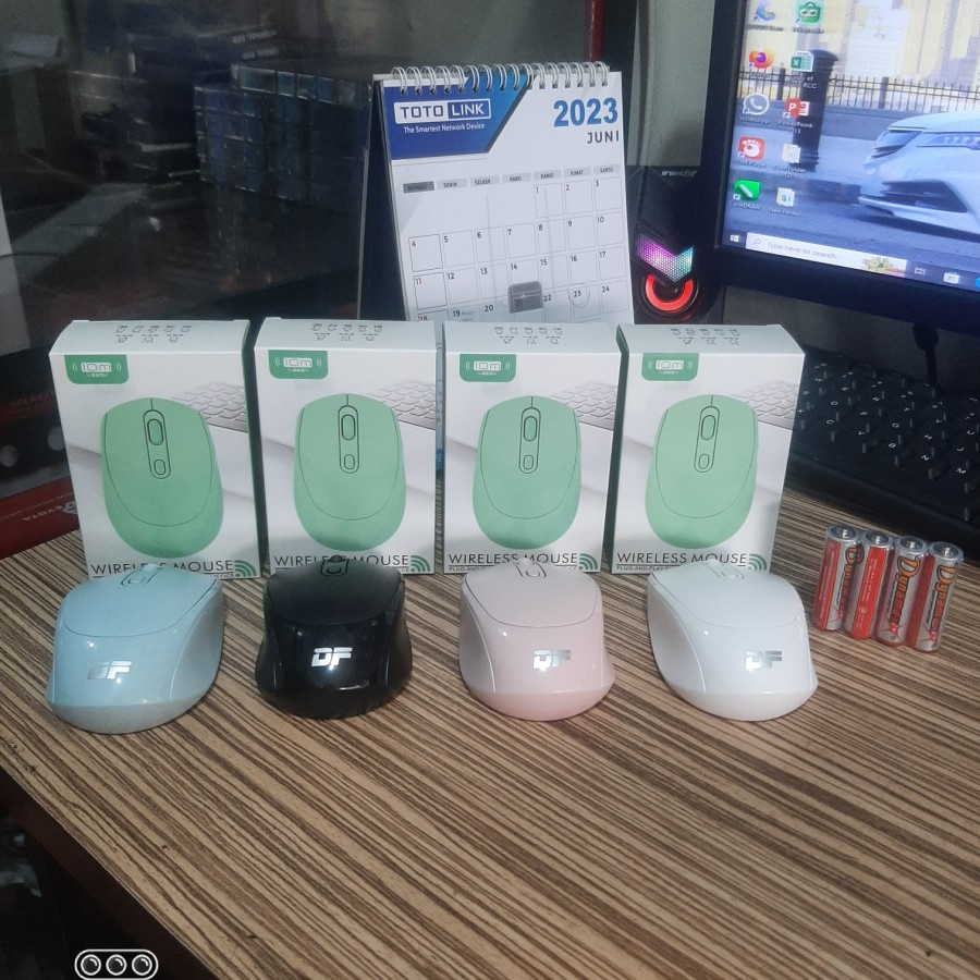 Mouse Wireless Office DF Silent Click 2.4Ghz 1600DPI